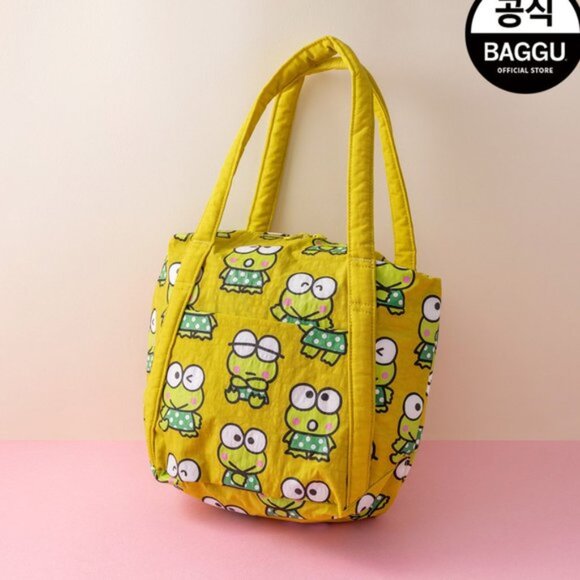 BAGGU Mini Cloud Bag, Keroppi, Sanrio Collection - Limited Edition - Picture 3 of 7